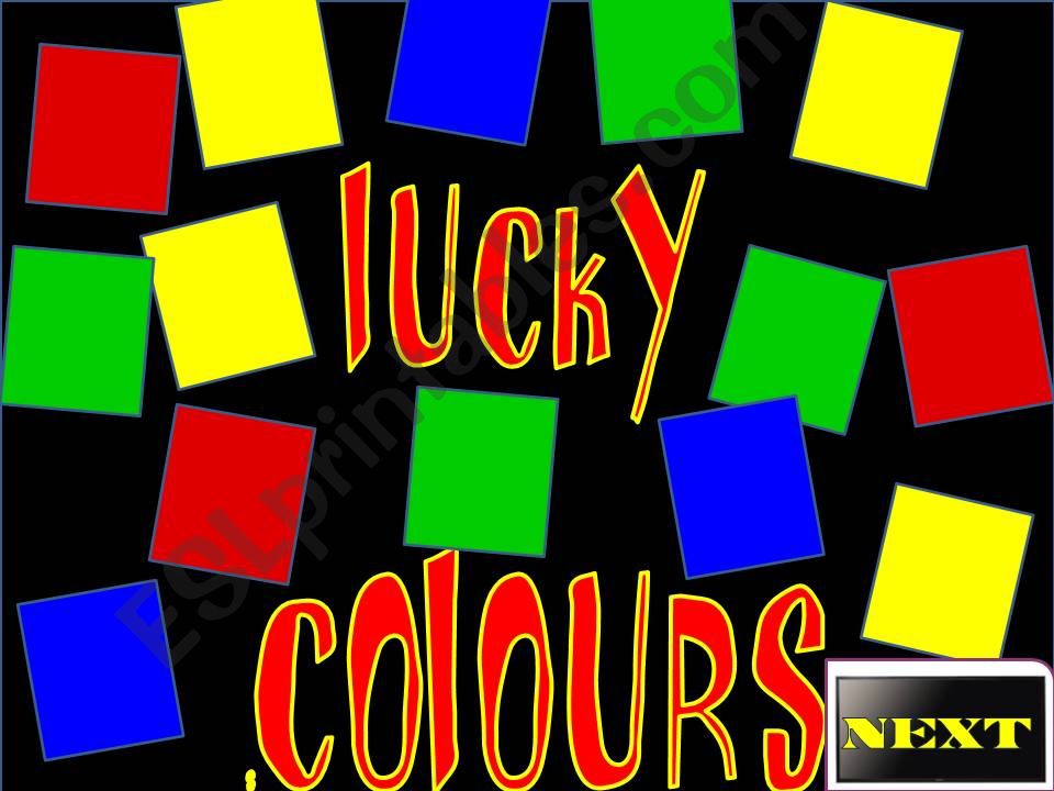 5 colours (lucky colours listening game).