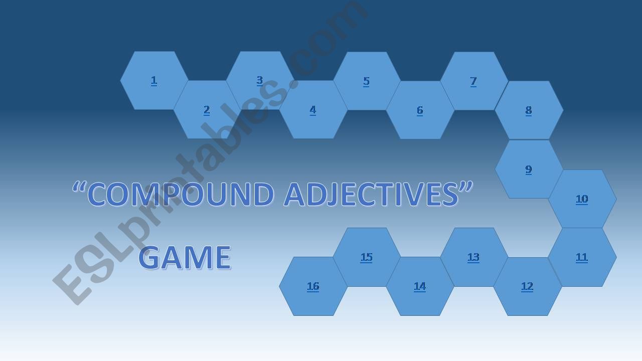Compound adjectives game powerpoint