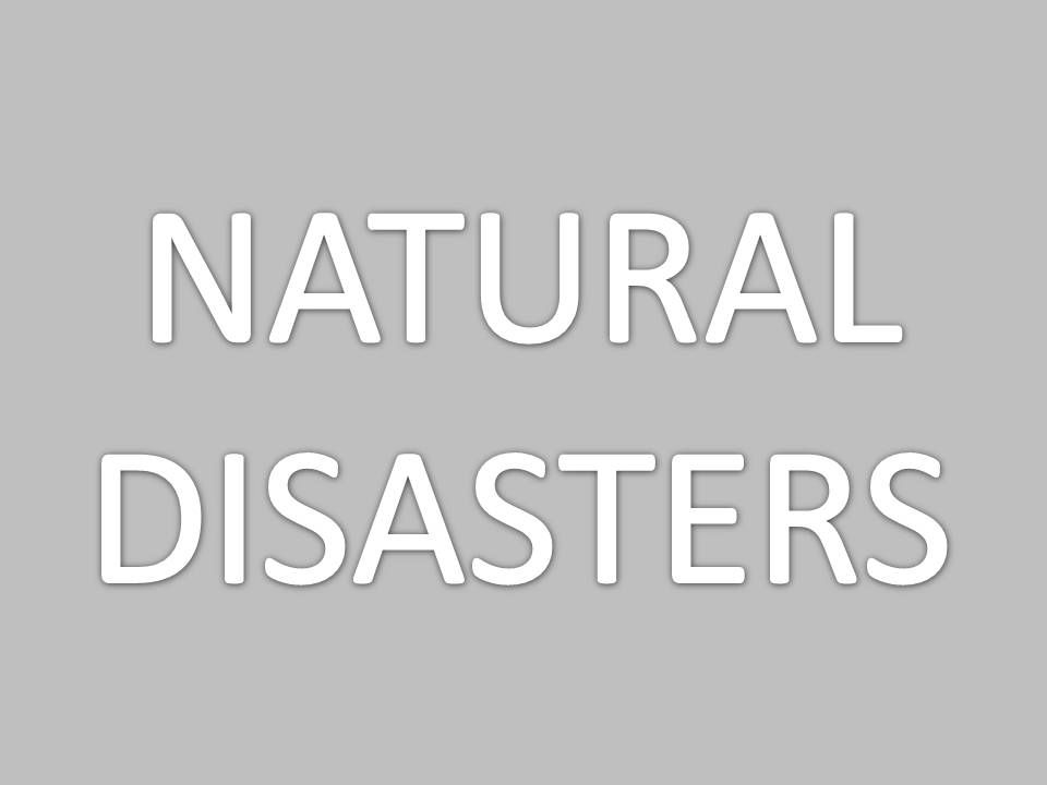 Natural Disasters powerpoint