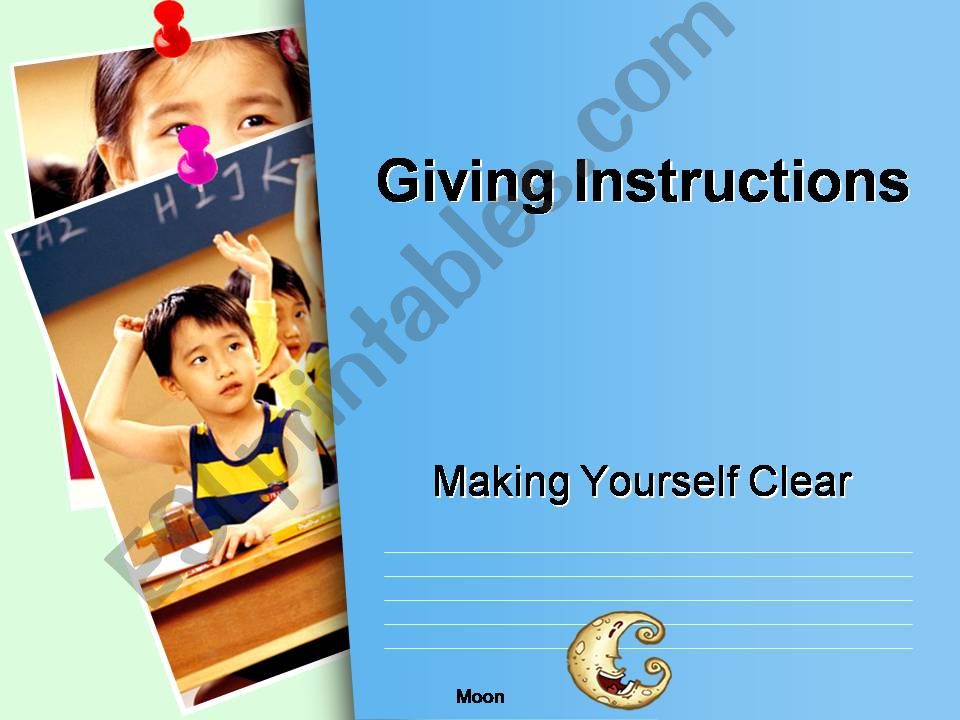 Giving instructions training PPT