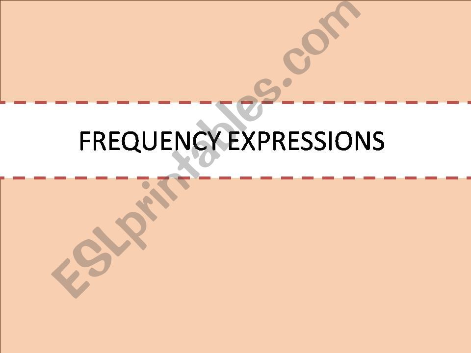 frequency expressions powerpoint