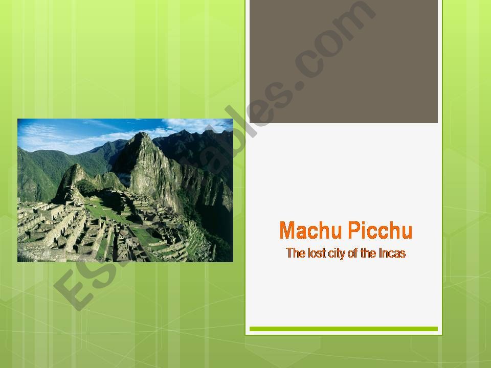 Machu Pichu powerpoint