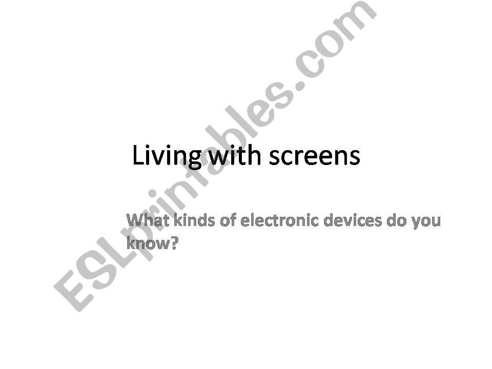 electronic devices powerpoint