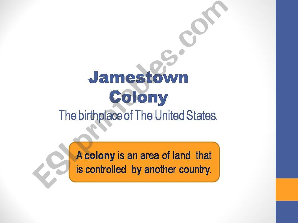 Jamestown Colony powerpoint