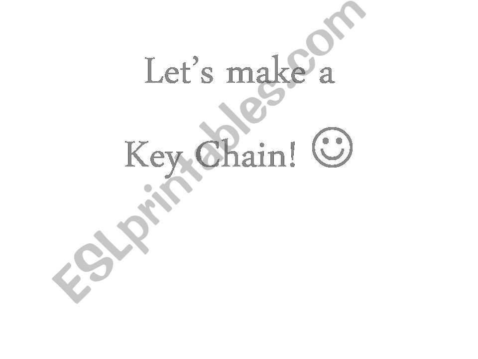 key chain powerpoint