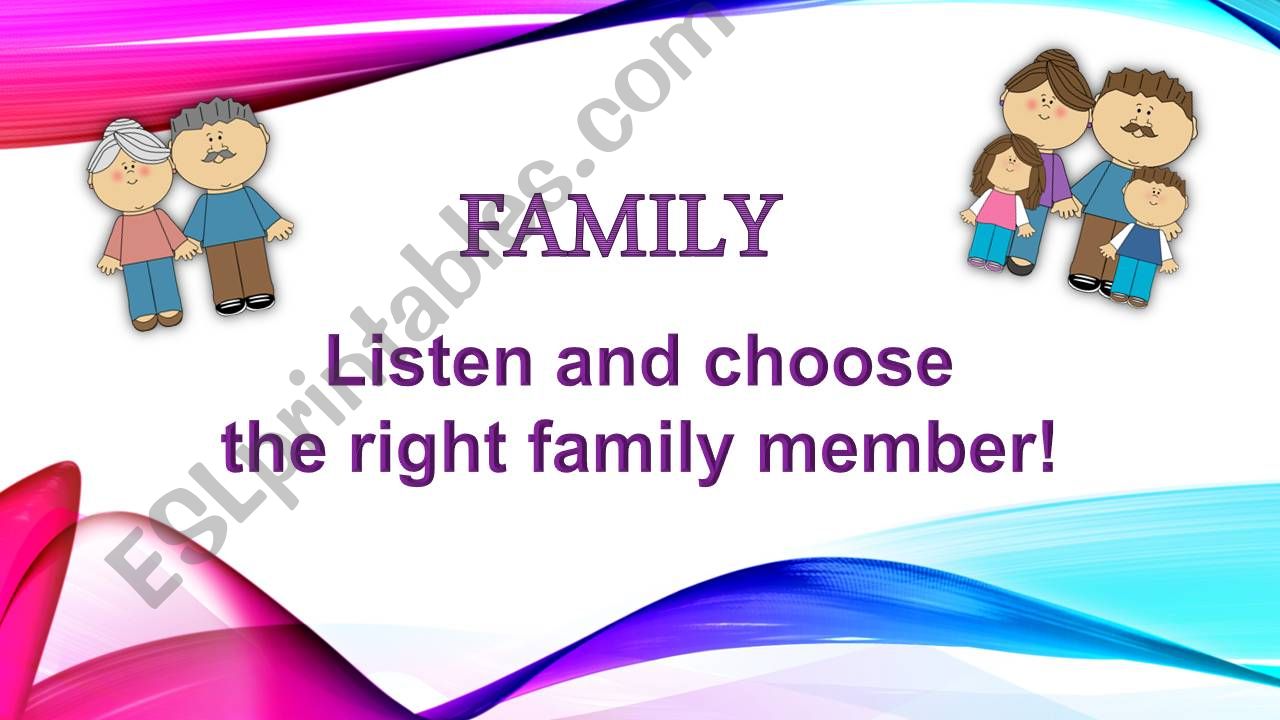 Family Game / with sound powerpoint