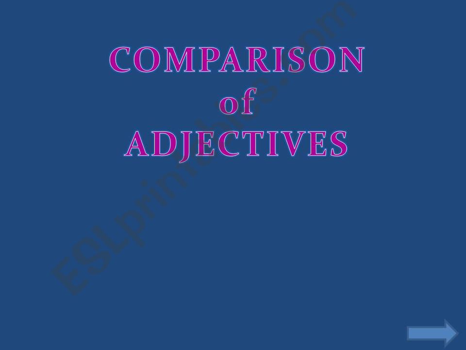 Comparison of Adjectives powerpoint