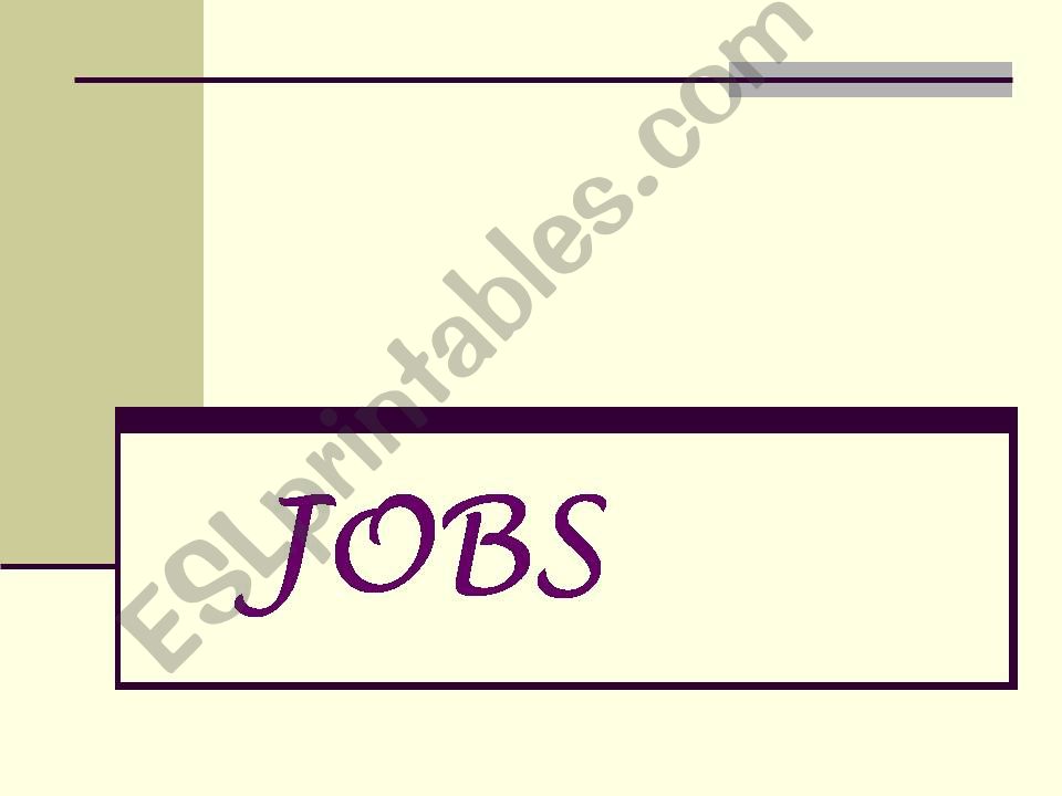 JOBS powerpoint