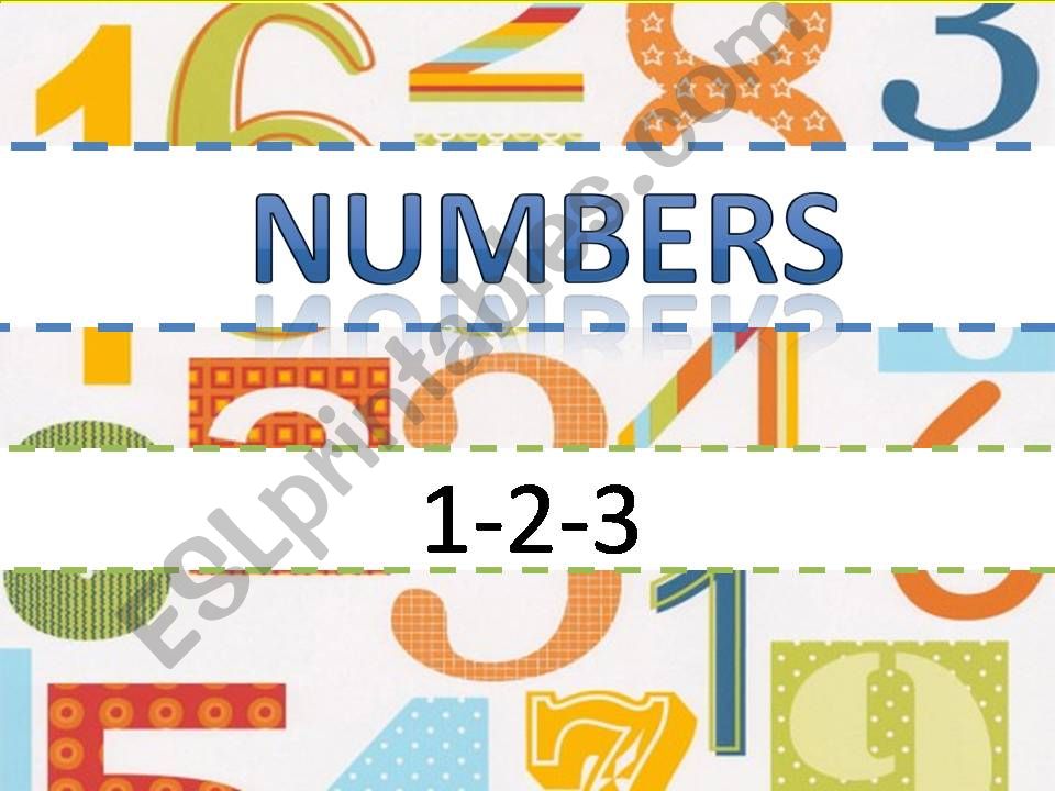 Numbers 1 2 3 powerpoint