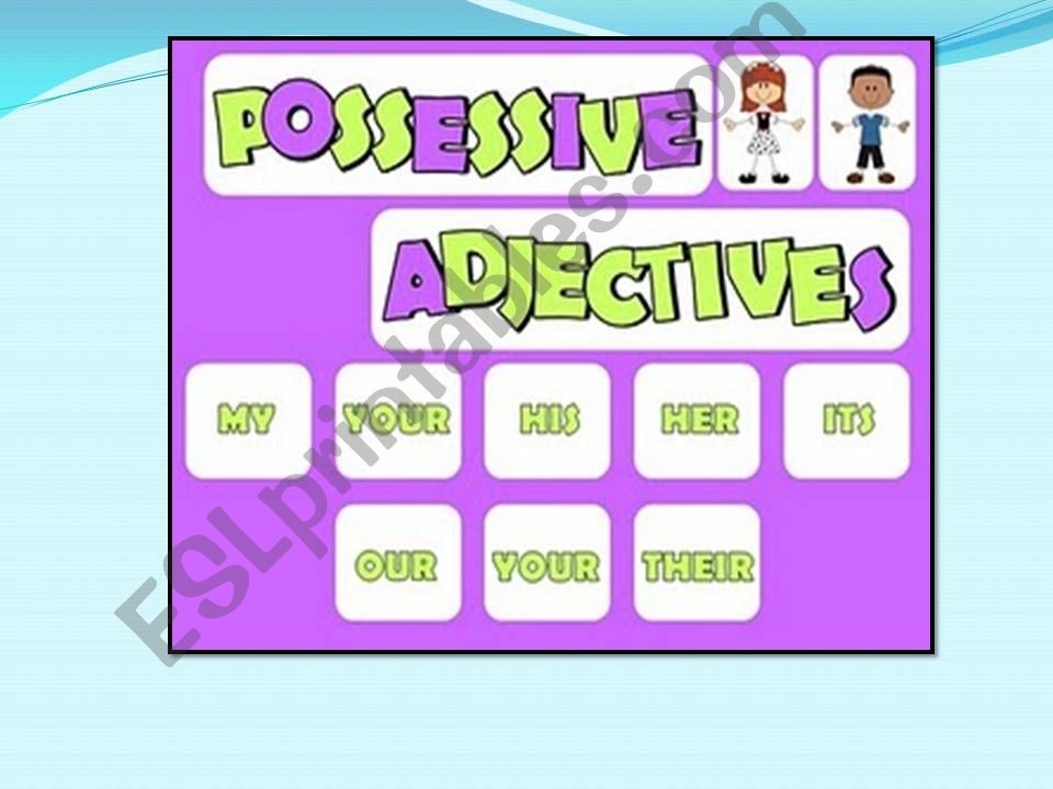 Possesive adjective powerpoint