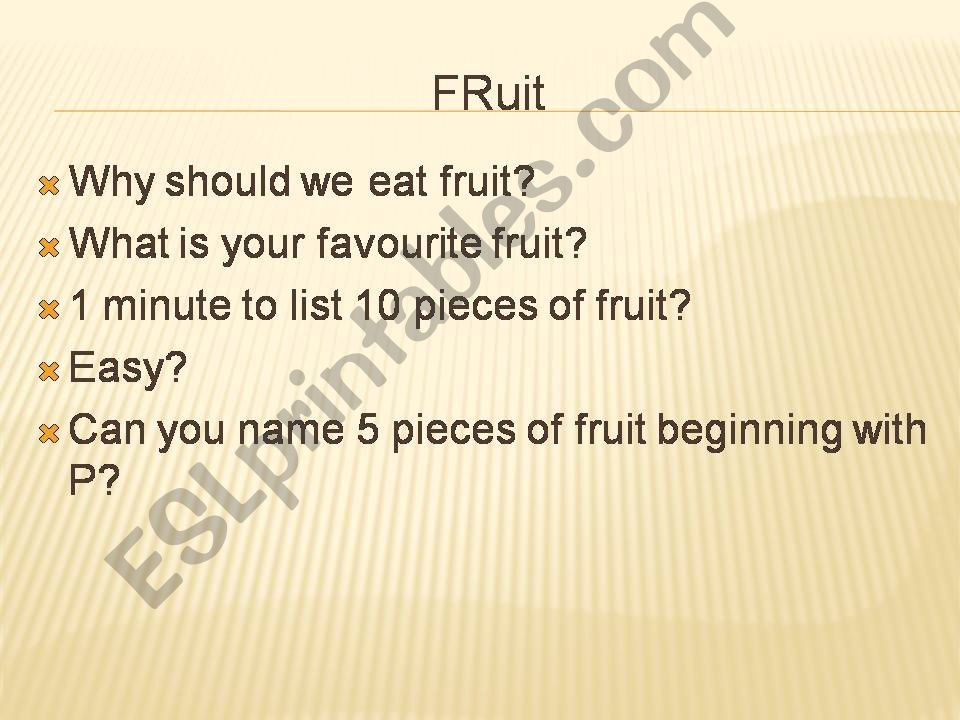 Fruit powerpoint