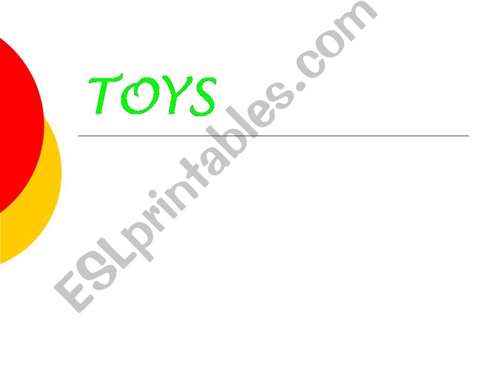    TOYS powerpoint