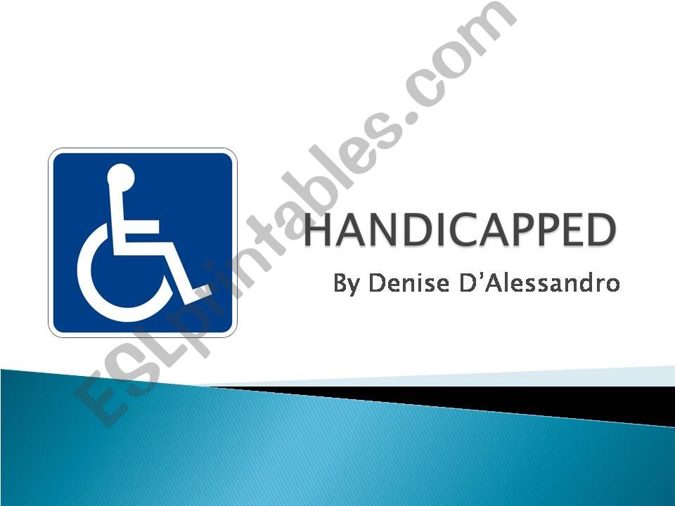 Handicapped powerpoint