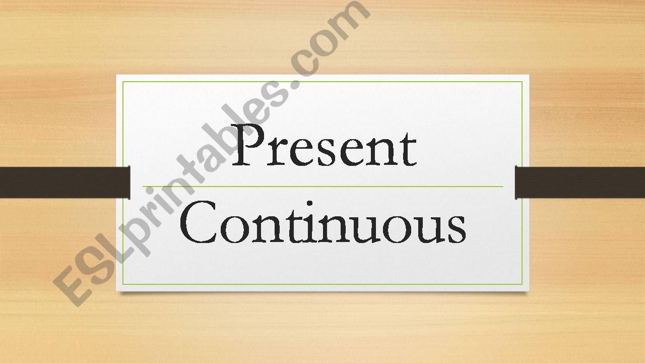 Future with Present Continuous