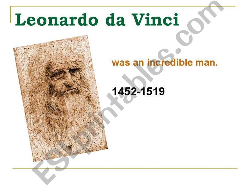 Leonardo da Vinci powerpoint