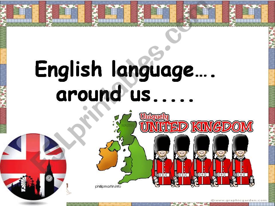 English around us powerpoint