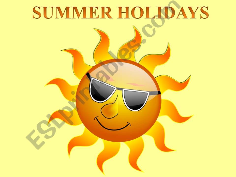 Summer holidays powerpoint