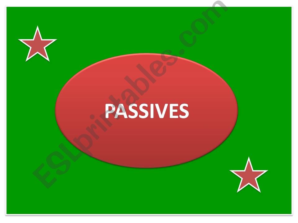 Passives rules powerpoint