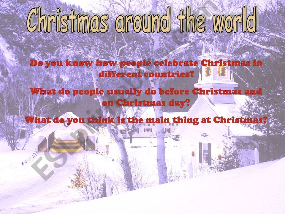 Christmas around the world powerpoint
