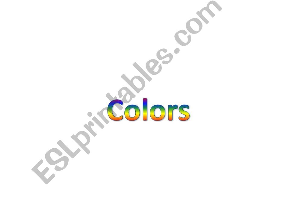 Colors and different shades powerpoint