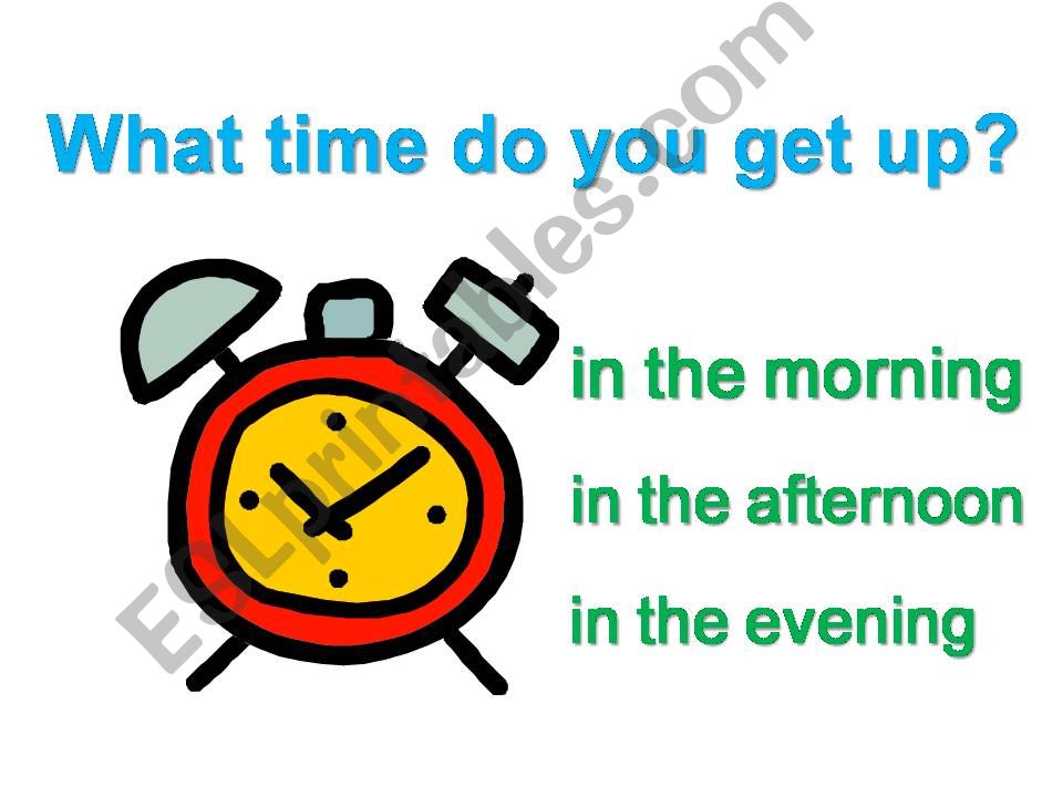 Time of the day powerpoint