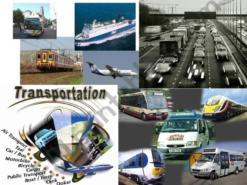 MEANS OF TRANSPORTATION powerpoint