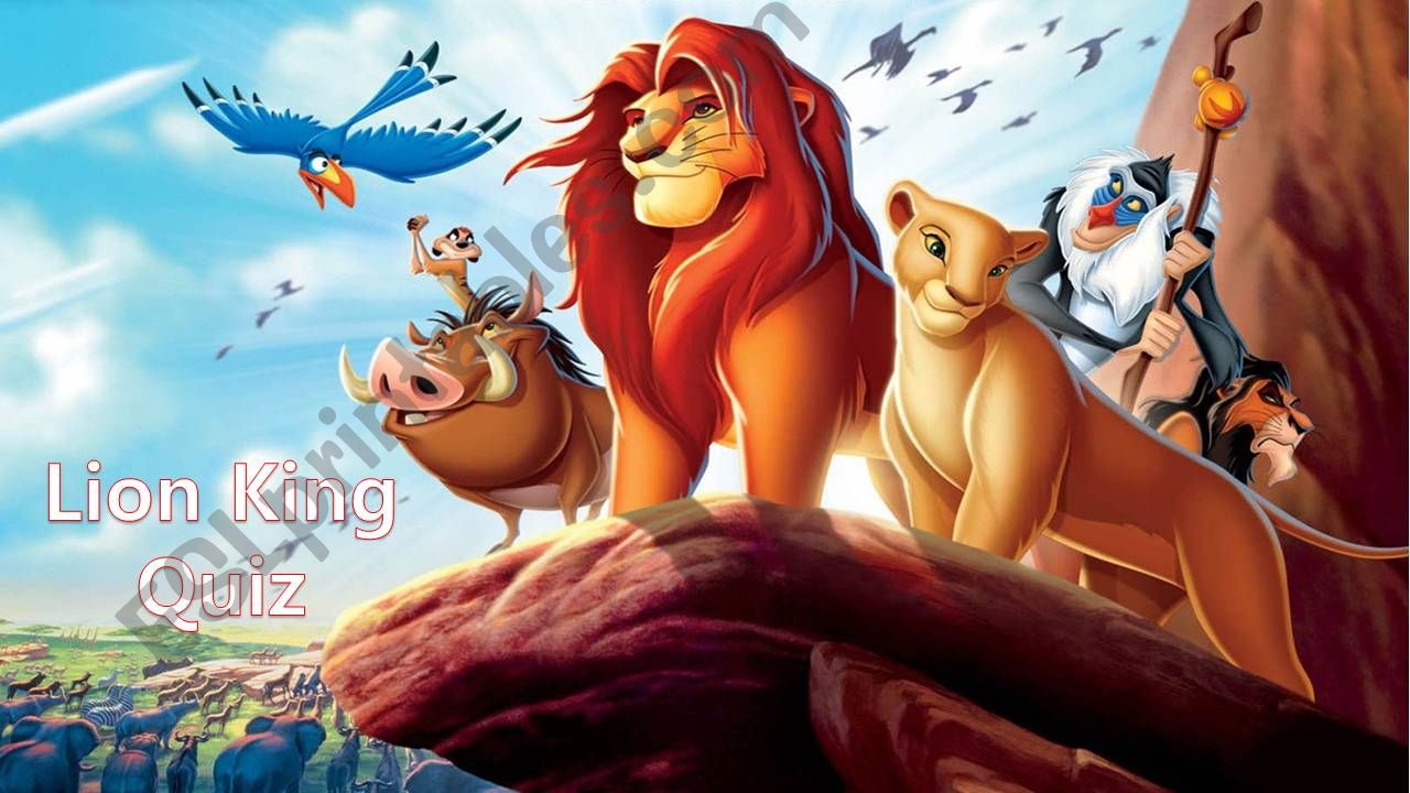 Lion King Quiz powerpoint