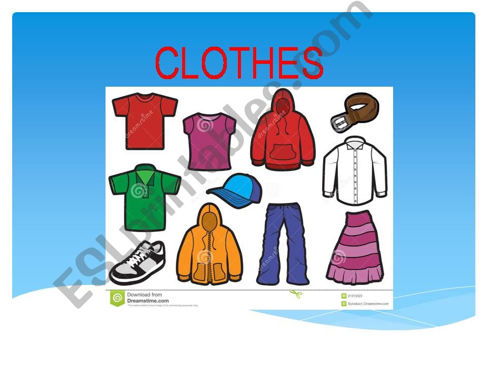 CLOTHES powerpoint