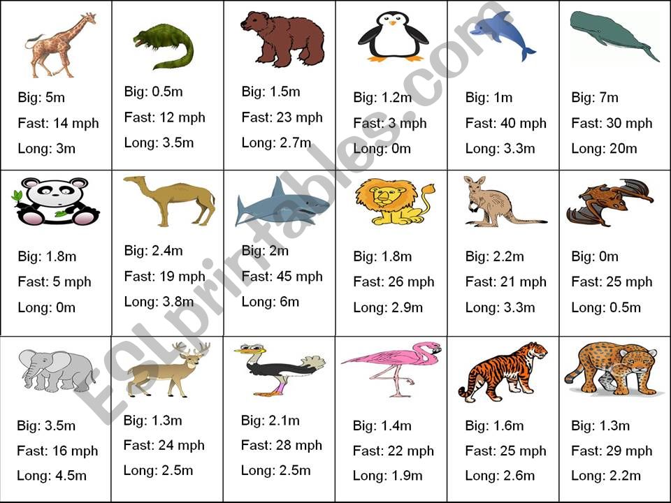 animal and place trump cards powerpoint