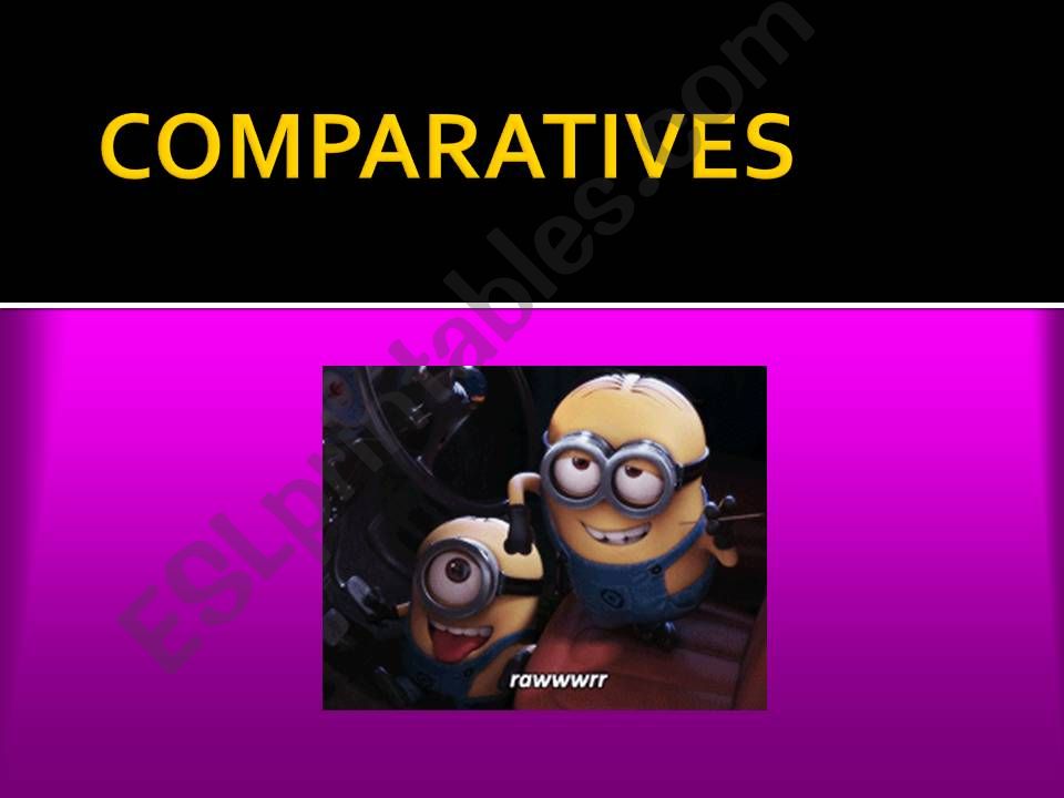 COMPARATIVES AND SUPERLATIVES powerpoint