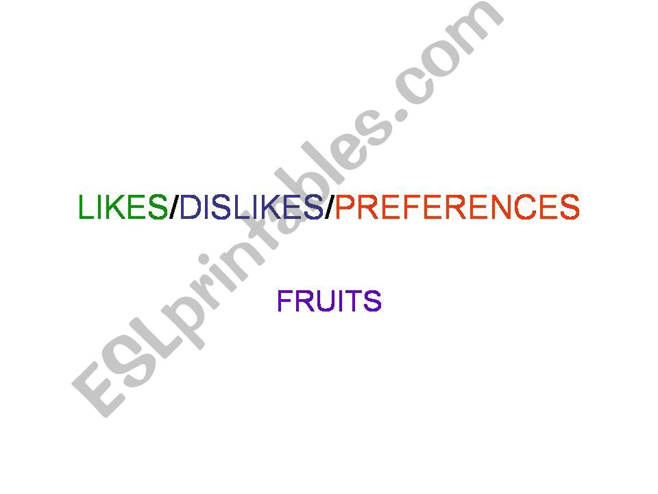 Fruits powerpoint