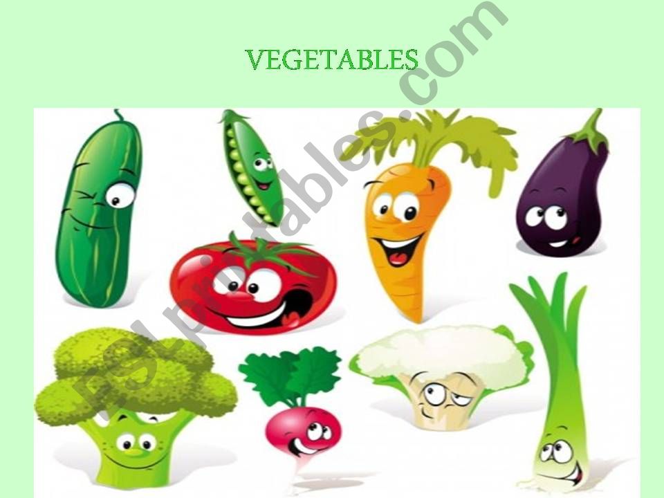  VEGETABLES powerpoint