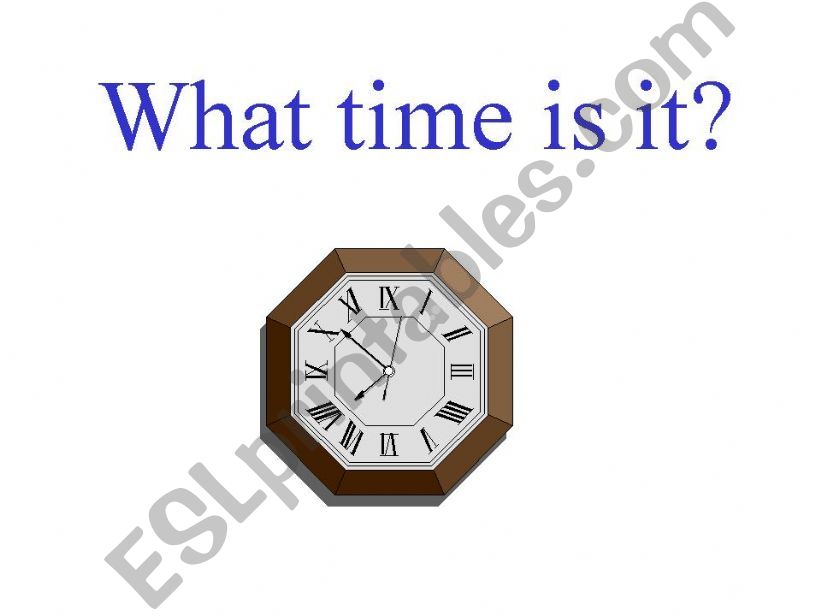 what time is it? powerpoint