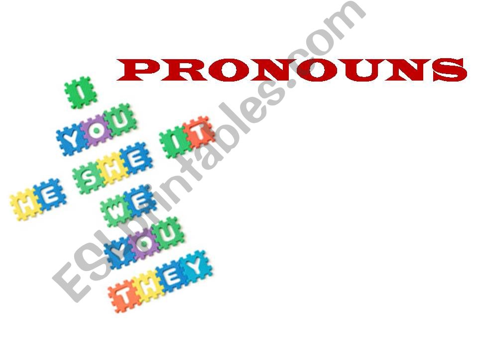 subject pronouns powerpoint