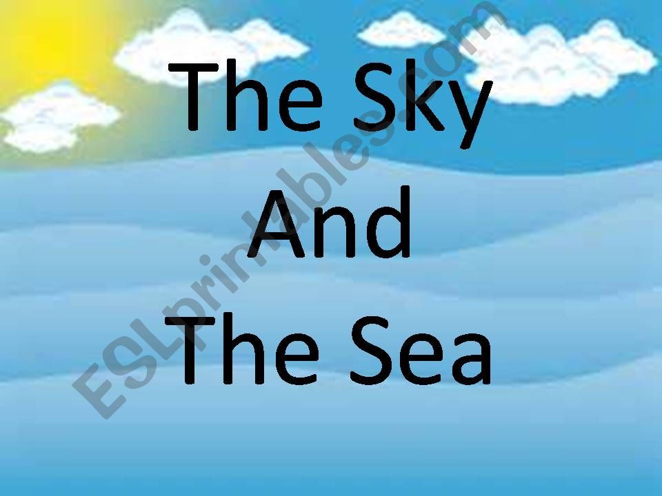 The Sea (30 minute vocabulary powerpoint)