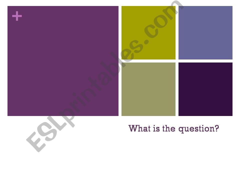 Guess the Questions powerpoint
