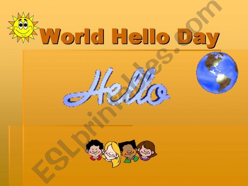 World Hello Day powerpoint