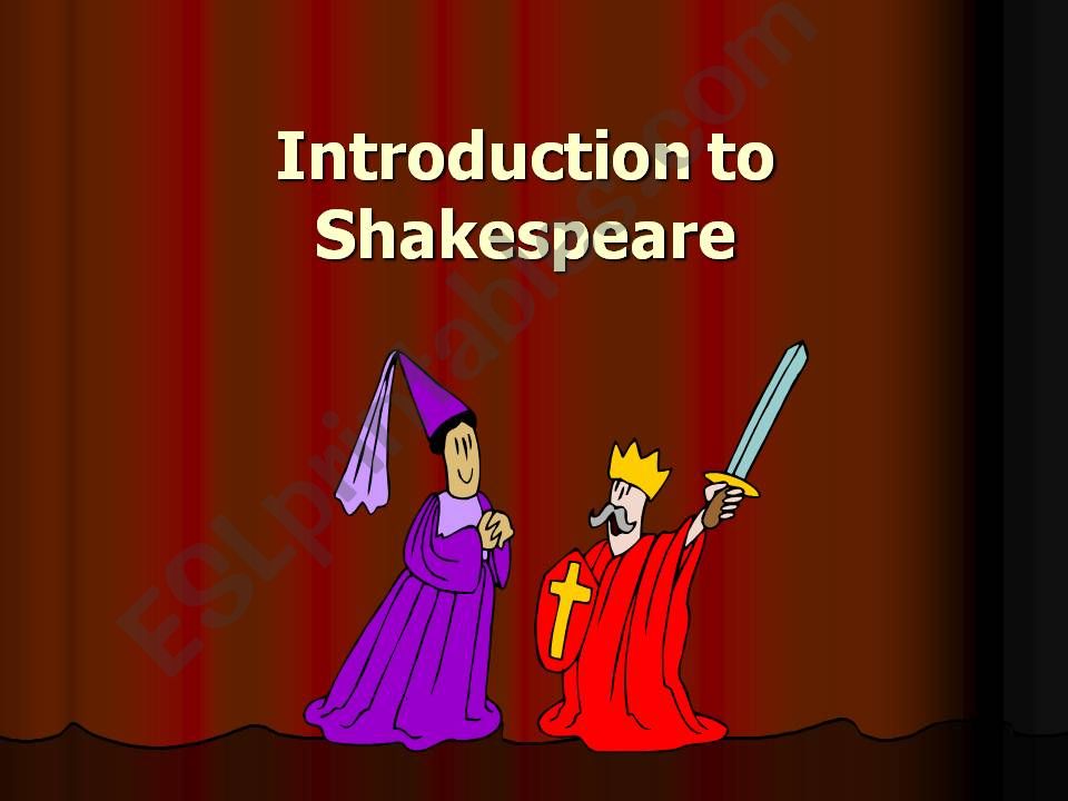 Introduction to Shakespeare powerpoint