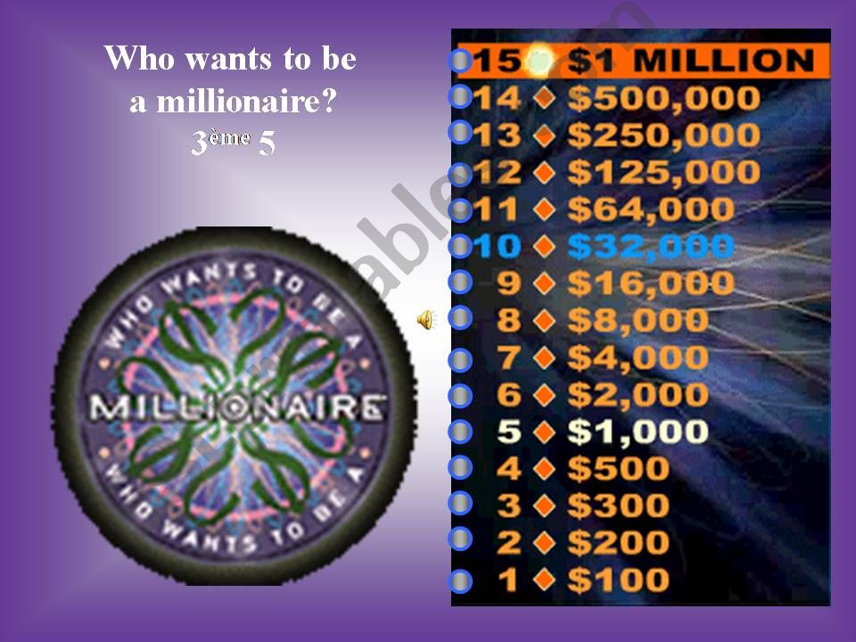who wants to be a millionaiore