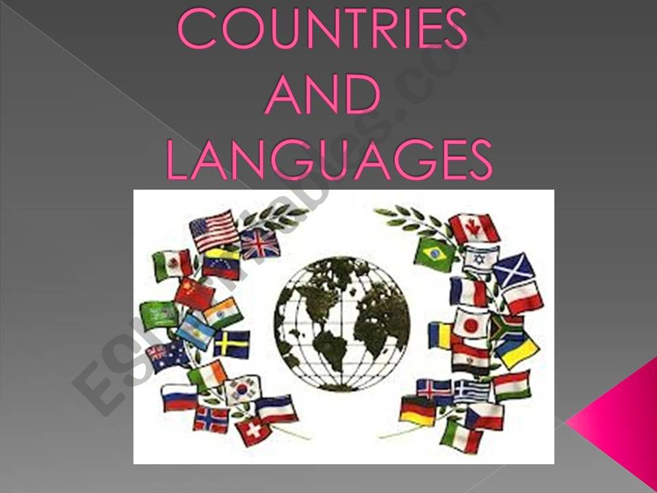 countries and languages powerpoint