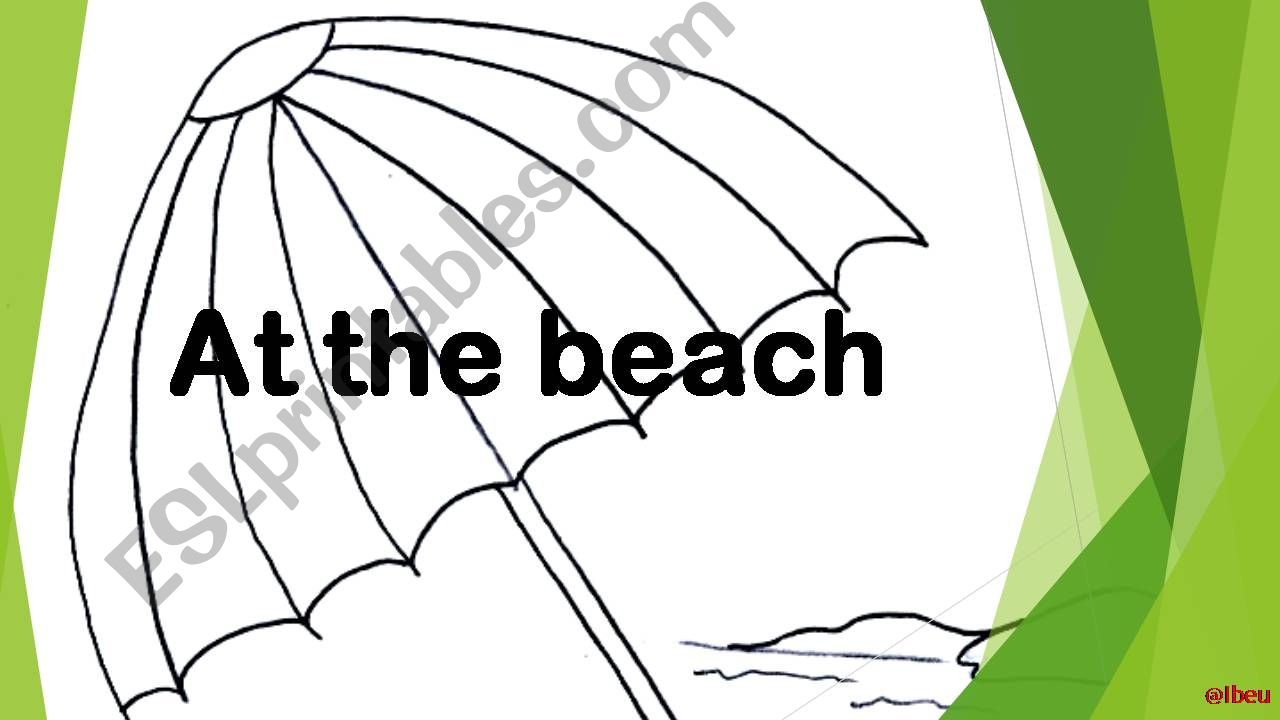 At the beach powerpoint