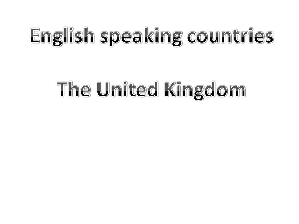 The United Kingdom and its countries