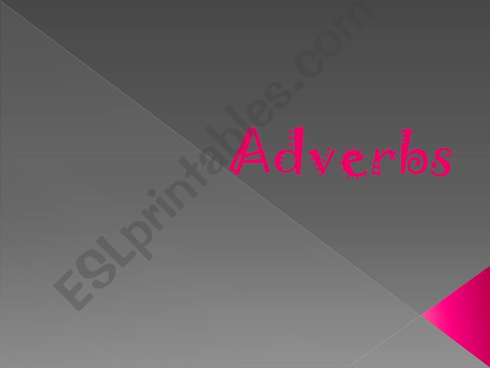 Adverbs powerpoint