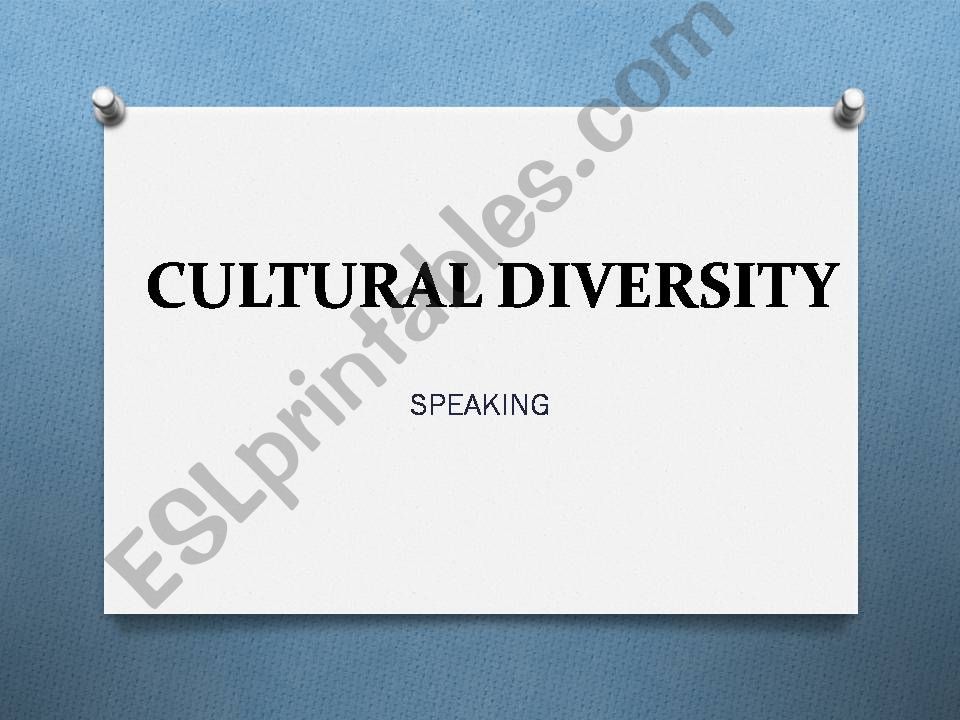 Cultural differences powerpoint