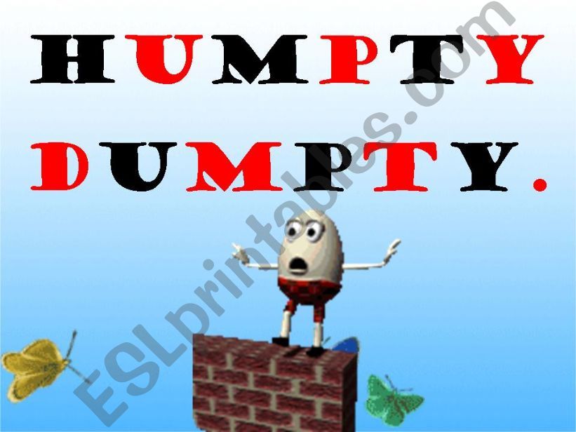 HUMPTY DUMPTY powerpoint