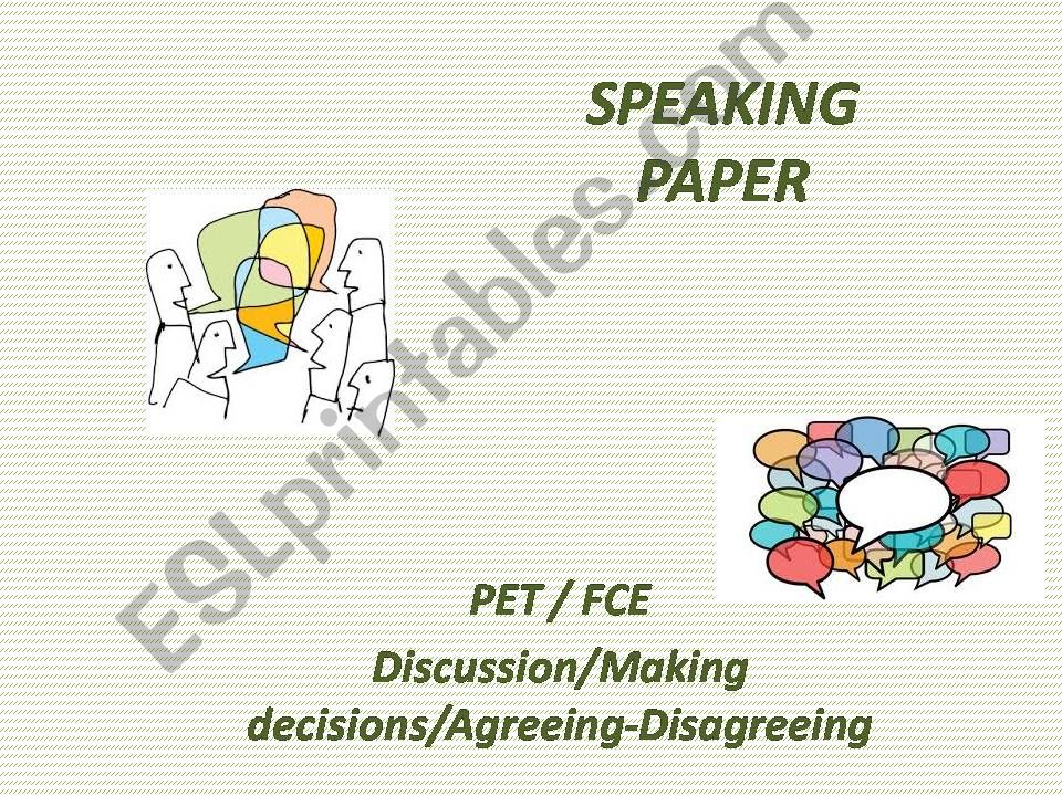 PET/FCE Speaking Practice powerpoint