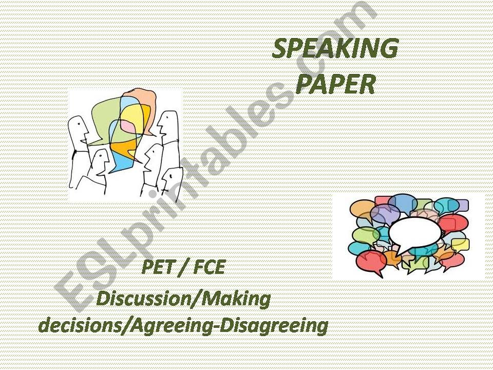 PET/FCE Speaking Practice powerpoint