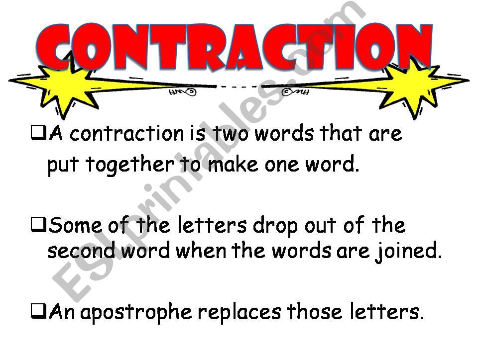 Contractions powerpoint