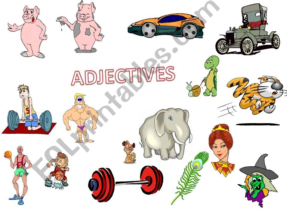 Adjectives memory game powerpoint