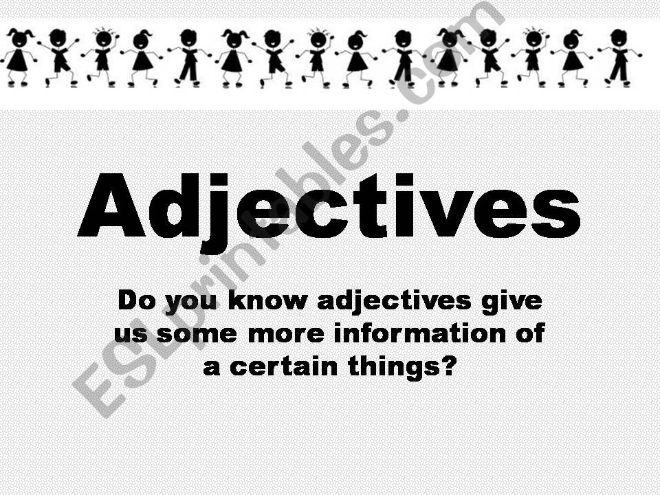 adjectives  powerpoint